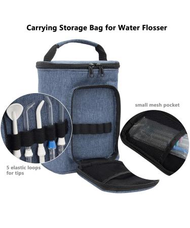 PACMAXI Water Flosser Carrying Bag - Portable Storage for Travel & Camping | Dark Blue Waterpik Accessories Bag - Buy Online on GoSupps.com