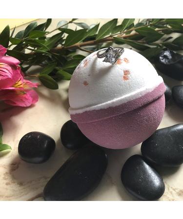 Pink Himalayan Sea Salt Bath Bomb with Surprise Ring - 10 oz. Handmade in USA - Perfect for Spa & Bubble Bath. Great Gift for Birthday or Mother's Day - Buy Online on GoSupps.com