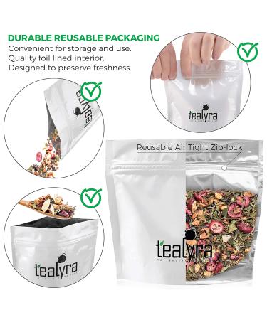Tealyra White Cloud Catcher Fruity White Tea Blend - Cherry Cranberry - Antioxidant Rich - All Natural, Low Caffeine - 112g (4 oz) - Buy Online on GoSupps.com