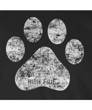 Shirtracer Men's T-Shirt - High Five Dog Paw Design | Perfect Gift for Dog Owners - Available in Black & 4XL - Buy Online on GoSupps.com