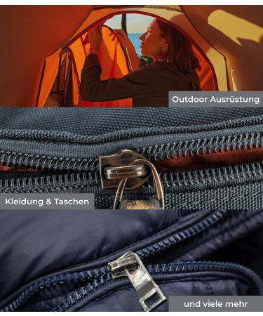 Munkees Zipper Repair Set - Universal Zipper Replacement Kit | Easy Child's Play | Graphite Color - Buy Online on GoSupps.com