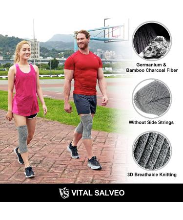 Vital Salveo Compression Knee Sleeve C3 Comfort - Pain Relief and Joint Protection - Ideal for Sports and Daily Wear - Large Size - Buy Online on GoSupps.com