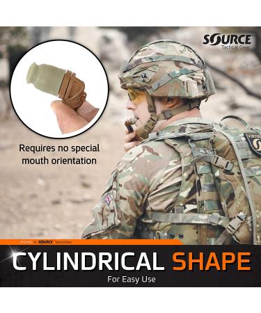 SOURCE Outdoor Helix Valve Kit - High-Flow Bite Valve for Full Flow - QMT Quick Connect Mechanism - Dirt Shield - Coyote - Buy Online on GoSupps.com