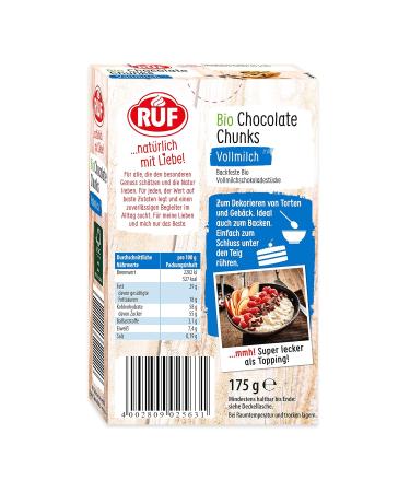 Organic Chocolate Chunks & XXL Milk Chocolate Drops Gluten-Free Baking Essentials | 1x175g - Buy Online on GoSupps.com