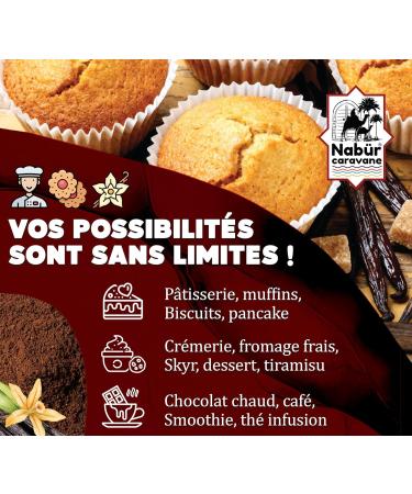 Biodune Riviera Nab r 40 g vanilla powder from Uganda premium not exhausted unsweetened 100 natural pastry dessert drink - Buy Online on GoSupps.com