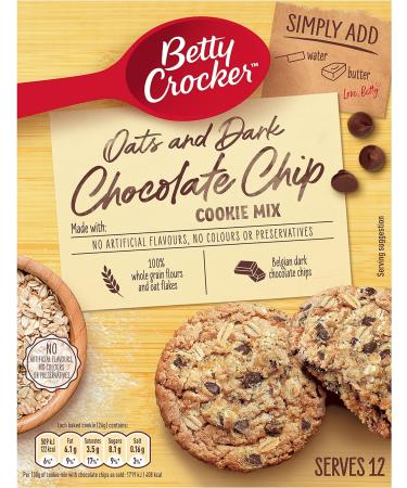 Betty Crocker Oats and Dark Chocolate Chip Cookie Mix 250g - Buy Online on GoSupps.com