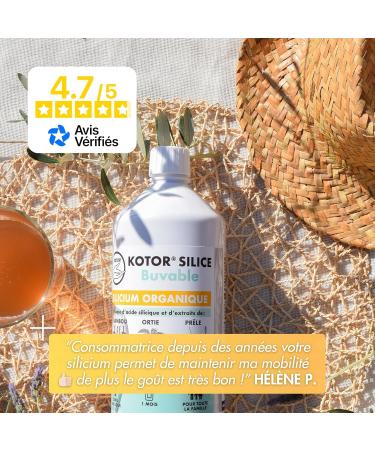 KOTOR DRINABLE SILICA 1L | Pack of 3 | French & Natural Organic Silicon | Health of Joints Cartilage Bones Skin Hair Nails | Silicon + Nettle + Horsetail + Bamboo | 3 Months - Buy Online on GoSupps.com