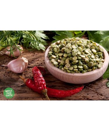 Wholefood Earth Green Split Peas 500 g | GMO Free | Natural | High Fibre | High Protein 500g - Buy Online on GoSupps.com