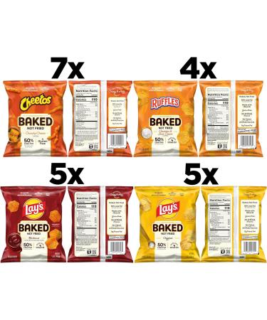 Frito-Lay Lot de 21 sachets de pommes de terre cuites au four sacs go ter portion unique 21 pi ces chips de pommes de terre cuites au four gu pards cuits volants au four Nombreuses utilisations : 1 unit (Lot de 1) - Buy Online on GoSupps.com