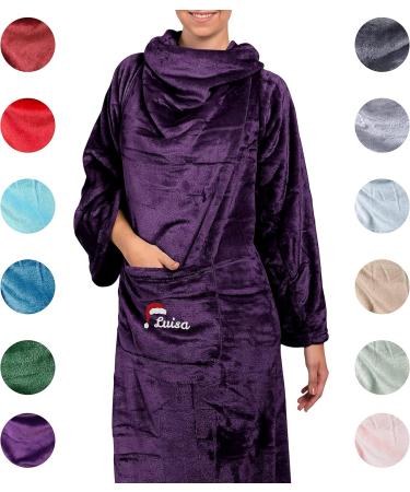 Personalized Hoodie Blanket for Women | Custom Name Nikolaus | Warm & Fluffy 150x180cm Gift - Buy Online on GoSupps.com