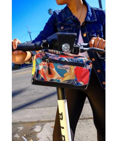 Po Campo Kinga Handlebar Bag 2 - Waterproof Front Mount Bike Bag & Crossbody Convertible - Flora - Buy Online on GoSupps.com