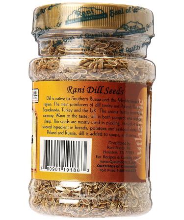 Rani Dill Seeds (Suwa / Sua) Whole Spice 3oz PET Jar - Indian Origin, Gluten Friendly, Non-GMO, Vegan | Weed 3 Ounce Jar - Buy Online on GoSupps.com