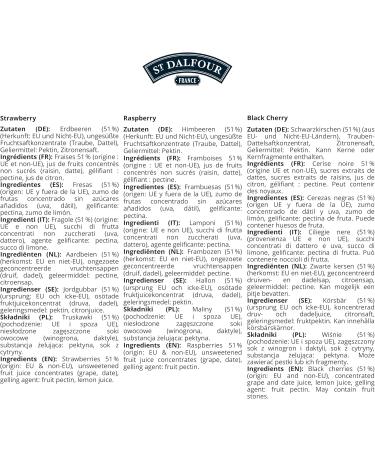 St Dalfour St. Dalfour Fruit Spread Gift Set - Emily in Paris Edition - 100% Fruit No Added Sugar & Gluten Free - 3 x 284g (Strawberry Raspberry Black Cherry) with Ceramic Spoon - Buy Online on GoSupps.com