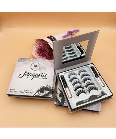 Best 2023 Waterproof Reusable Eyelashes Kit | Magnetic Eyelashes with Applicator & Mirror | Vegan-Friendly No Glue Needed - Buy Online on GoSupps.com