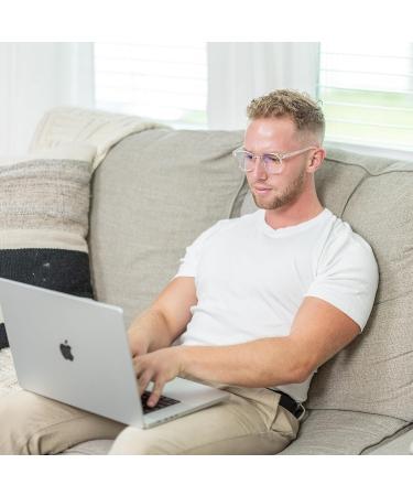 Switzerland Blue Light Blocking Glasses | Round Clear Frame TR1832-12 | Gaming & Computer Accessories for Men & Women - Buy Online on GoSupps.com