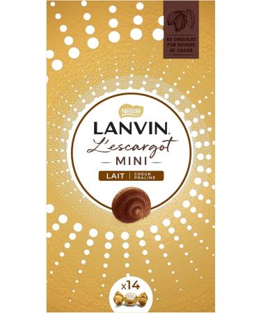 Nestl Christmas Chocolates Lanvin Mini Snails Milk - Milk Chocolate Candy Filled with Praline - 140g Bag - Buy Online on GoSupps.com