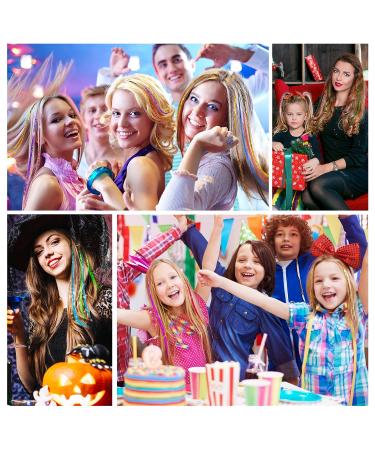 16 Color Fairy Hair Tinsel Kit - 3200 Strands, 47 Inch Extensions with Glitter, Micro Beads, and Crochet Tools for Women & Girls - Buy Online on GoSupps.com