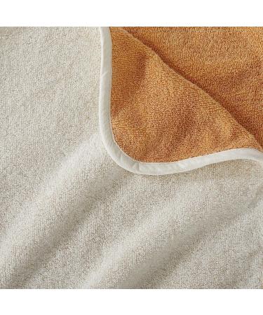 Vanessa Collection 100% Cotton Reversible Bathroom Towels - 6 Piece Set Ivory/Ochre - Buy Online on GoSupps.com