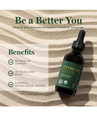 Global Healing Triple Activated B12 5000 mcg Organic Sublingual Liquid Vitamin | Energy & Metabolism Support - 2 Fl Oz - Buy Online on GoSupps.com