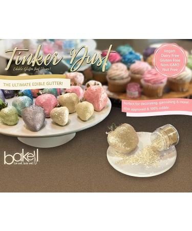 Bakell Rose Gold Tinker Dust 5g | KOSHER Certified Edible Glitter for Cakes, Cupcakes, Cake Pops, Drinks | Rose Gold Dust - Buy Online on GoSupps.com
