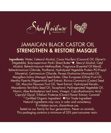 SheaMoisture Jamaican Black Castor Oil Treatment Masque - 11.5oz - Buy Online on GoSupps.com
