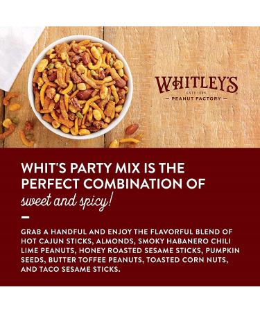 Whitleys Whits Party Mix Sweet & Spicy Snack Mix - 18 Ounce Tin - Buy Online on GoSupps.com
