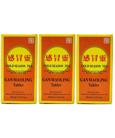 Gan Mao Ling Helps Relieve During Cold Seasons (100 Tablets) - 3 Bottles