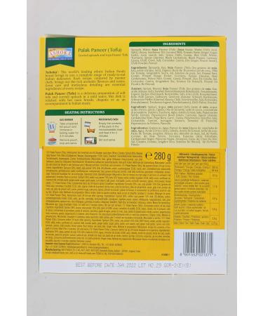Buy ASHOKA Instant Palak Paneer Tofu - 280g (Pack of 4) | Authentic Indian Curry | Worldwide Shipping - Buy Online on GoSupps.com