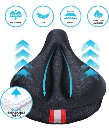 PeloFamily Bike Seat Cushion Compatible with Peloton Bike & Bike Plus  Gel Bike Seat Cover for Women & Men Comfort  Extra Soft Memory Foam Padded  11x7  Accessories for Most Narrow Bike Seat - Buy Online on GoSupps.com