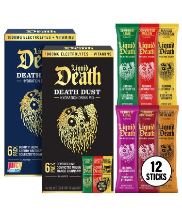 Juicy Mixes Liquid Death Electrolyte Death Dust Classics Variety Pack (12-Pack)
