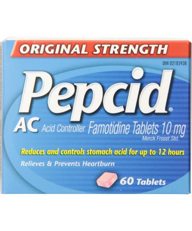 Pepcid Acid Controller Original Strength Tablets Acid Reducer for Heartburn Acid Reflux and Upset Stomach Relief 60 Tablets - Buy Online on GoSupps.com