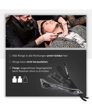 Urwunder Fangz Premium Rasier Knife Set - Sharp Exchange Blades High-Quality Leather Etui Easy Instructions | Perfect Shave - International Shipping - Buy Online on GoSupps.com