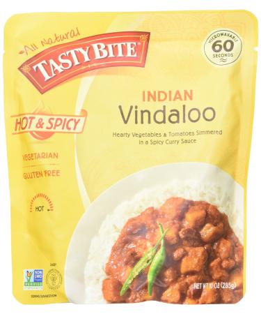 Tasty Bite Heat and Eat Indian Cuisine Entree, Indian Vindaloo Curry, 10 Ounce (Pack of 1)