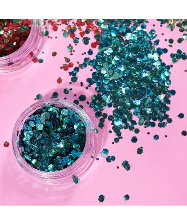 Buy Mystics Eco-Friendly Organic Glitter - 100% Cosmetic Safe Degradable 3G Set (5 Colors) for Face Body Nails & Hair | Moon Glitter - Buy Online on GoSupps.com