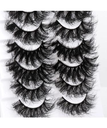 Focipeysa Mink Lashes: 10 Pack D Curl Dramatic False Eyelashes - 5 Styles, 18mm-22mm - Buy Online on GoSupps.com