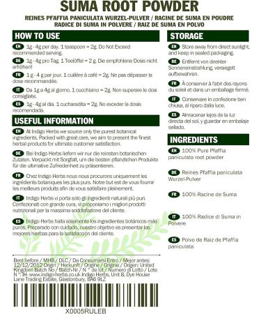 Suma Root (Brazilian Ginseng) Powder - 50g (Quality Assured) - Buy Online on GoSupps.com