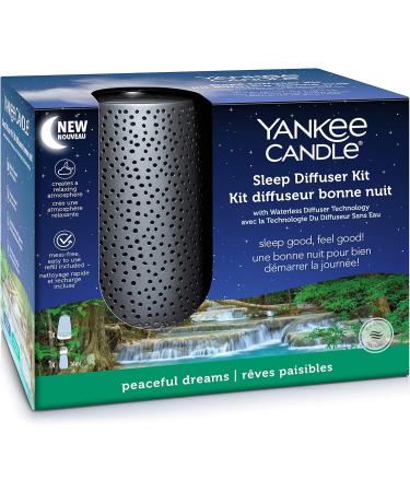 Yankee Candle Sleep Diffuser Starter Kit | Peaceful Dreams Refill | Up to 30 Nights | UK Plug | Silver - Buy Online on GoSupps.com