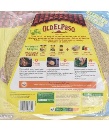 Old El Paso - 6 Whole Wheat Wraps 350 g - Buy Online on GoSupps.com