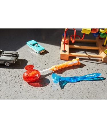 Steripod Kids Clip-On Toothbrush Protector - 2-Pack Purple & Green Glitter Pods - Buy Online on GoSupps.com