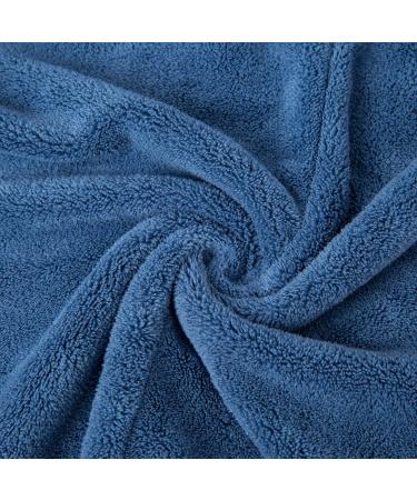 ENETIX Microfiber Hair Towel for Women - Quick-Dry Super Absorbent Anti-Frizz Turban (25x70 cm Royal Blue) - Fast Drying Hair Towels - Buy Online on GoSupps.com
