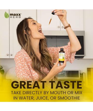 Maxx Herb Lemon Balm Extract - Max Strength Liquid Tincture Absorbs Better Than Capsules or Tea for Nervous System Support & Stress Management - Alcohol Free - 4 Oz Bottle (60 Servings) 1 Fl Oz (Pack of 1) - Buy Online on GoSupps.com