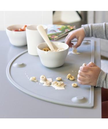 Gasar Extra Large Silicone Placemats for Toddlers - 22x11 Inches, Suction Cups, Raised Edges, Non Slip - Gray - Buy Online on GoSupps.com