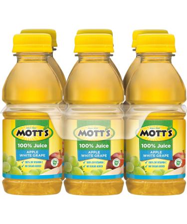 Mott's 100% Apple White Grape Juice,8 Fl Oz (Pack of 6)