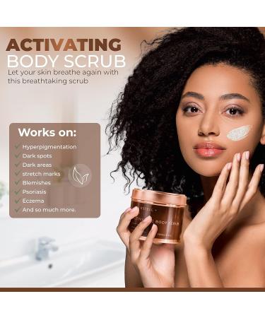 Ava Estell Natural Exfoliating Body Scrub - 250mL | For Clean, Healthy and Refreshed Skin | Helps Lighten Dark Spots, Stretch Marks and Blemishes - Buy Online on GoSupps.com