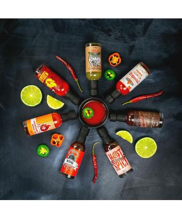 Thoughtfully Gourmet Street Food Sauces Hot Sauce and BBQ Gift Set Flavours: Diablo Wings Sauce Louisiana and More Vegan and Vegetarian Set of 6 - Buy Online on GoSupps.com