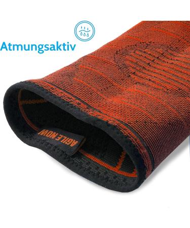 Agile Now Elbow Bandage - Non-Slip Tennis Arm Support for Men & Women | Stabilizes & Protects Joints | Ideal for Sports like Tennis Weightlifting Golf & More - Red - Buy Online on GoSupps.com