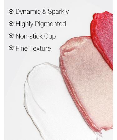  Erinde Erinde Giltter Metallic Glitter Lipstick 2 in 1 Lipstick & Eyeshadow 12 Hour Wear Highly Pigmented Lipstick Water Resistant - Buy Online on GoSupps.com