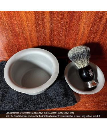Vikings Blade Luxury Shaving Soap Bowl  Sandblasted Steel for Fast  Thick Lather  Unbreakable  Tactile Texture  Great for Standard Sized Pucks & Soaps (The Chairman  3 Diameter) Standard 3" - Buy Online on GoSupps.com