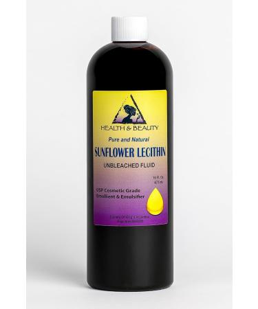 Lecithin Sunflower Unbleached Fluid Liquid Emulsifier Emollient Stabilizer Pure 48 oz - Buy Online on GoSupps.com