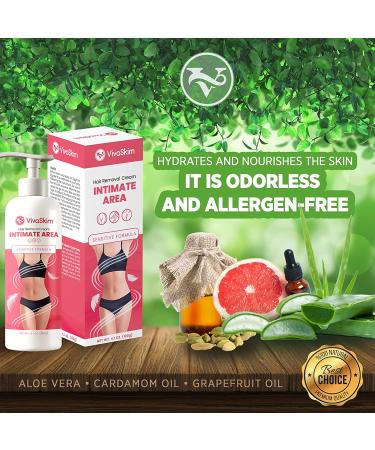 Women's Intimate Hair Removal Cream - Underarms & Private Parts - Painless Depilatory for All Skin Types - Buy Online on GoSupps.com